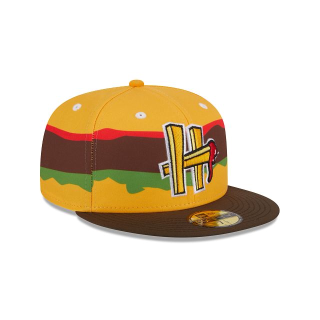 Hartford Yard Goats Theme Night Cheeseburger 59FIFTY Fitted Hat sold by New Era product image thumbnail 3
