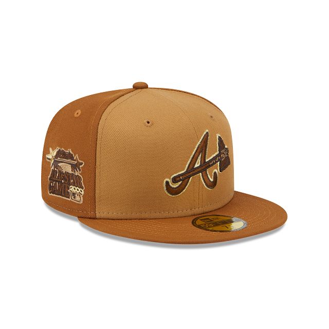Atlanta Braves Tri-Tone Brown 59FIFTY Fitted Hat sold by New Era