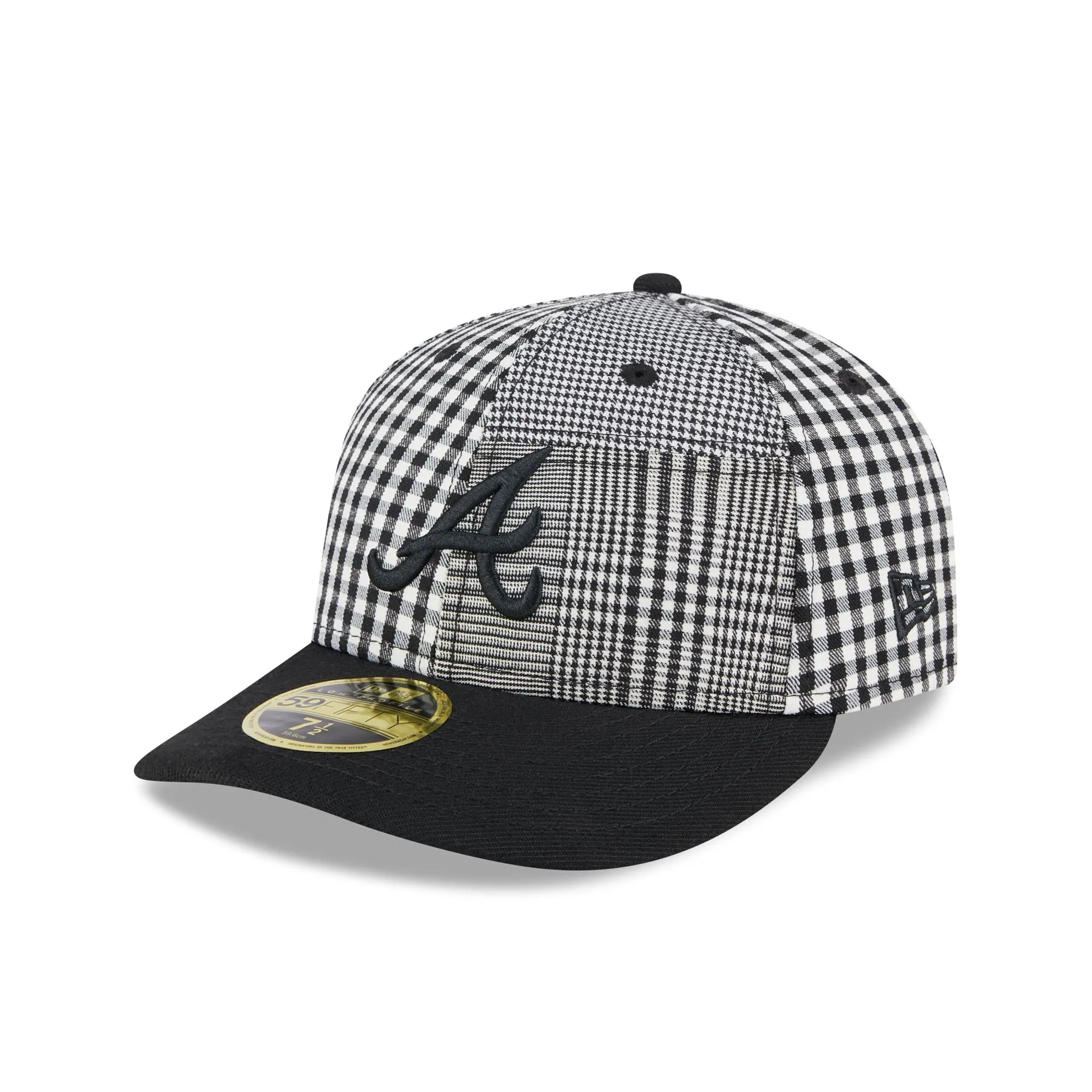 Atlanta Braves Patch Plaid Low Profile 59FIFTY Fitted Hat sold by New Era