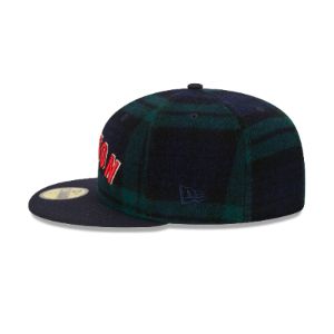 Boston Red Sox Plaid 59FIFTY Fitted Hat sold by New Era