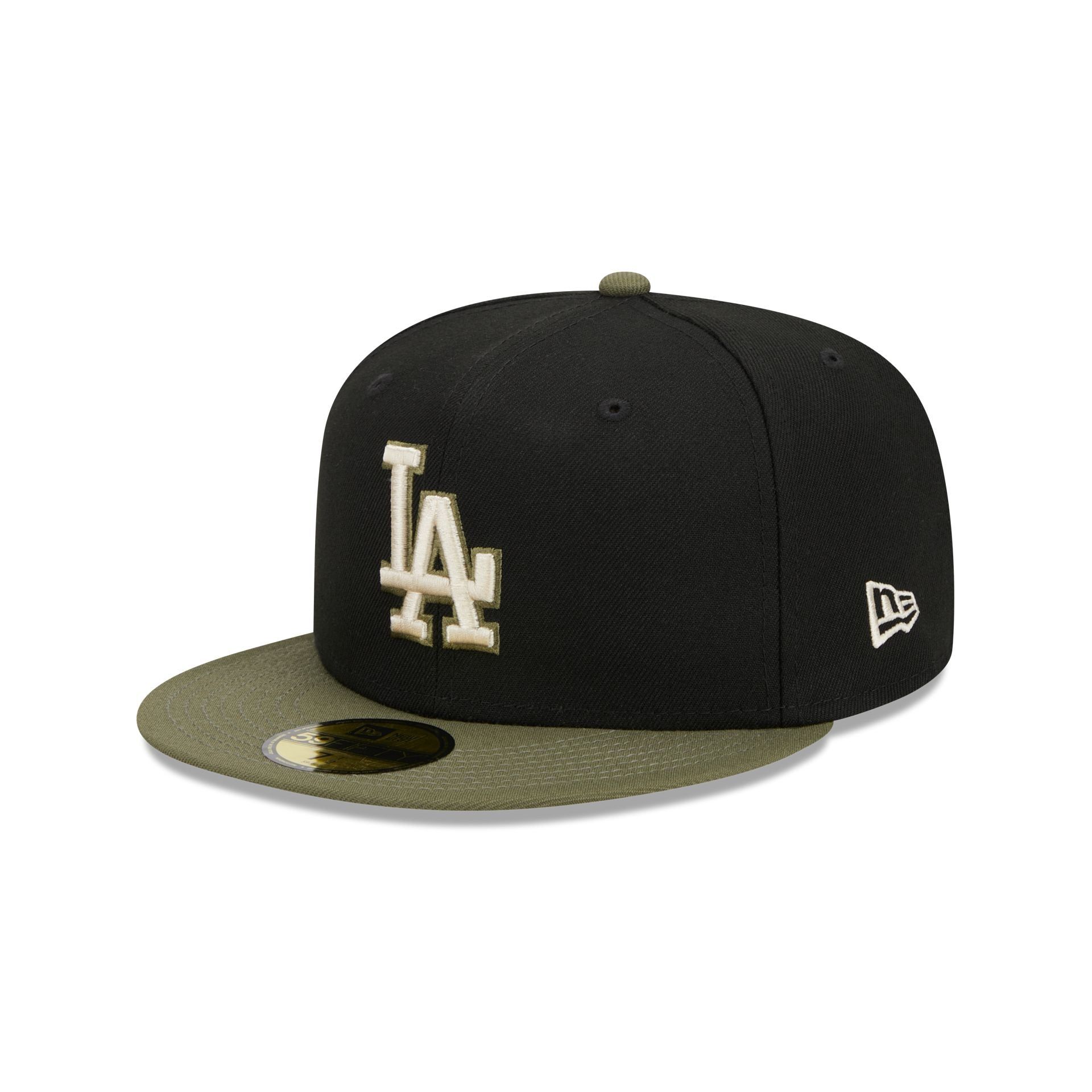 Los Angeles Dodgers Khaki Green 59FIFTY Fitted Hat sold by New Era