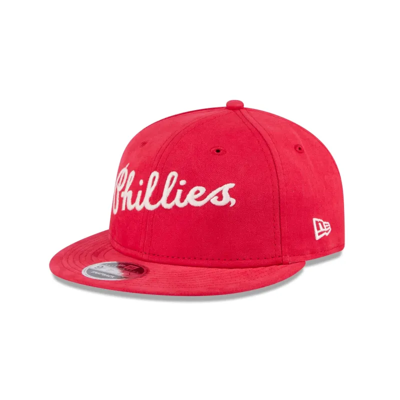 Philadelphia Phillies Vintage Retro Crown 9FIFTY Snapback Hat sold by New Era