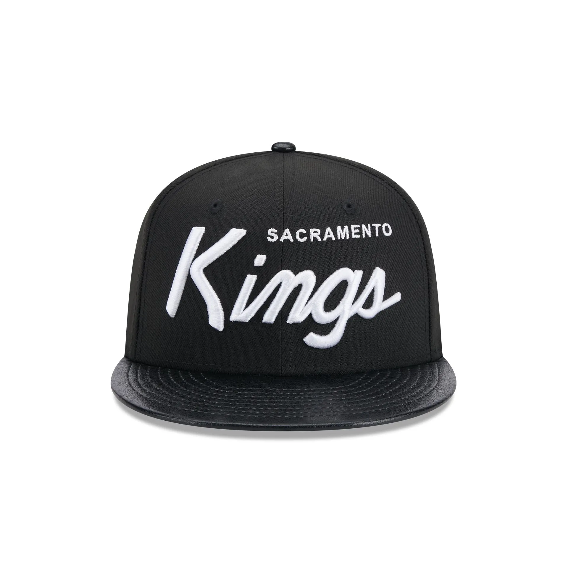 Sacramento Kings Faux Leather Visor 9FIFTY Snapback Hat sold by New Era product image thumbnail 2