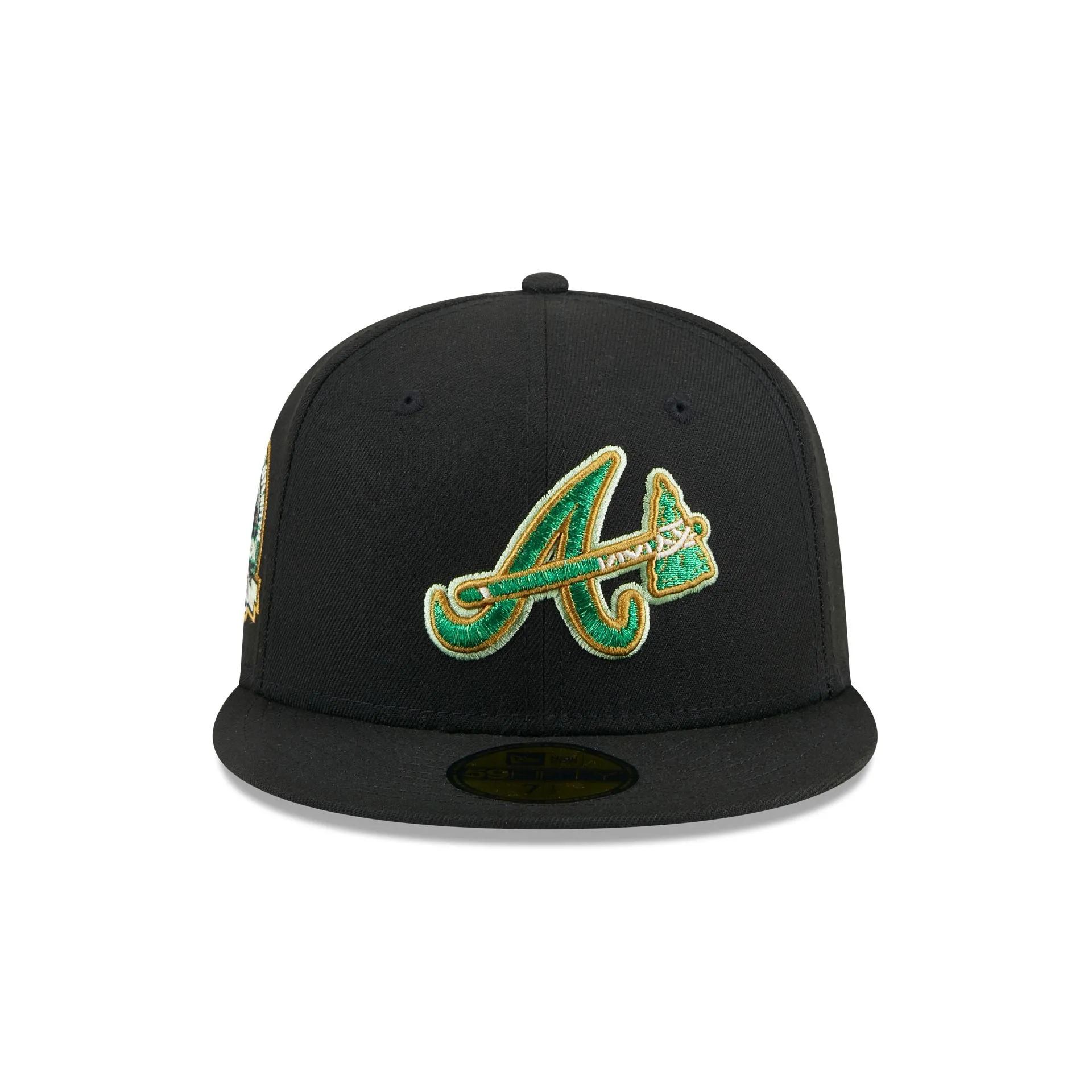 Atlanta Braves Metallic Green Pop 59FIFTY Fitted Hat sold by New Era product image thumbnail 2