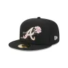 Atlanta Braves Dotted Floral 59FIFTY Fitted Hat sold by New Era
