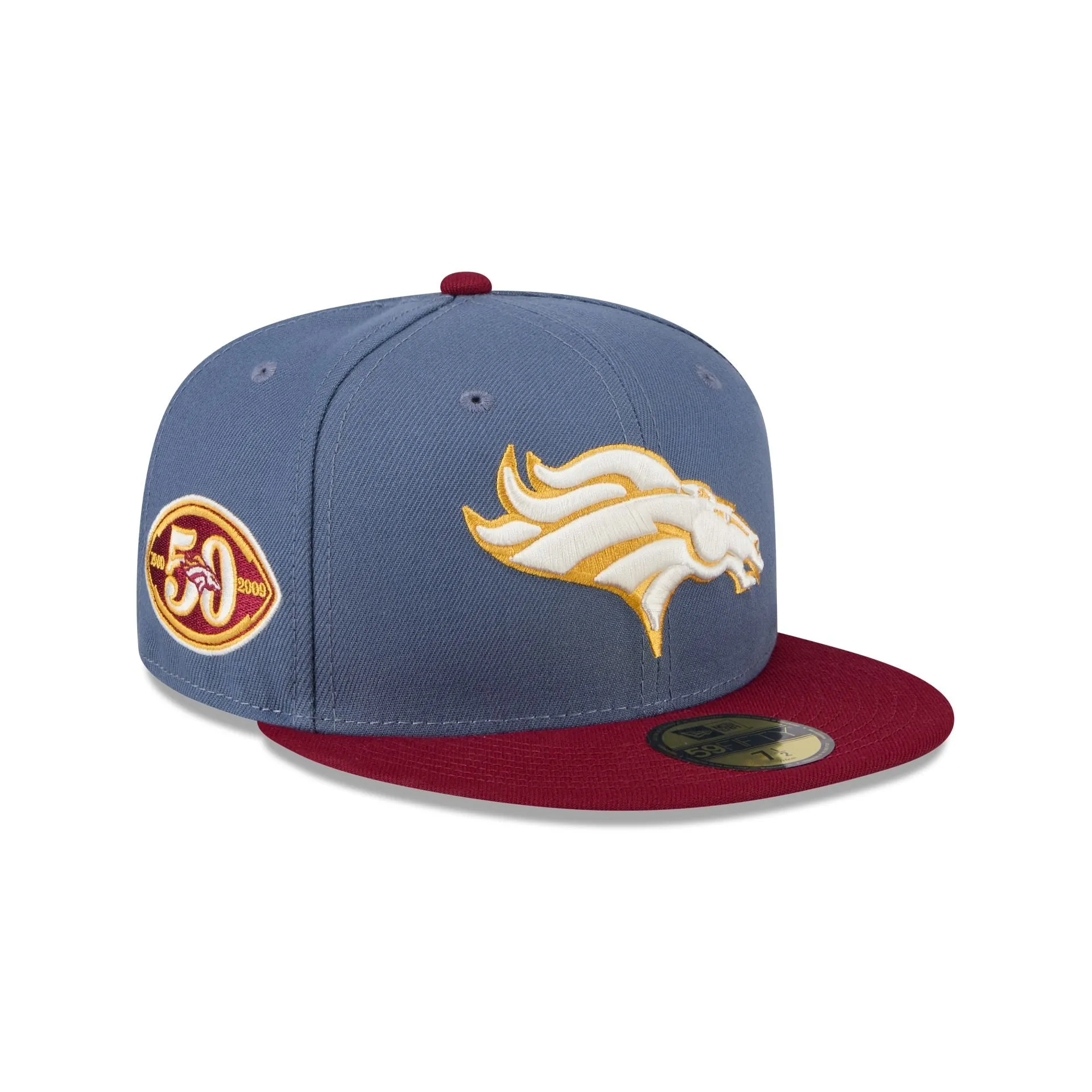 Denver Broncos Deep Blue 59FIFTY Fitted Hat sold by New Era