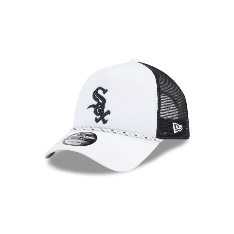 Chicago White Sox Court Sport 9FORTY A-Frame Trucker Hat sold by New Era