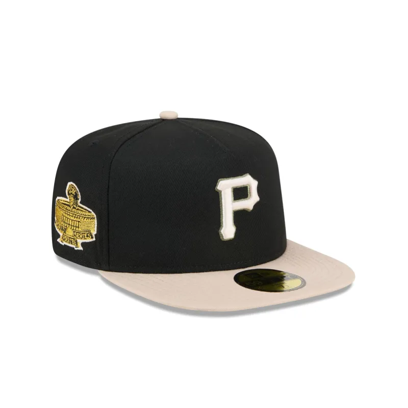Pittsburgh Pirates Canvas 59FIFTY A-Frame Fitted Hat sold by New Era