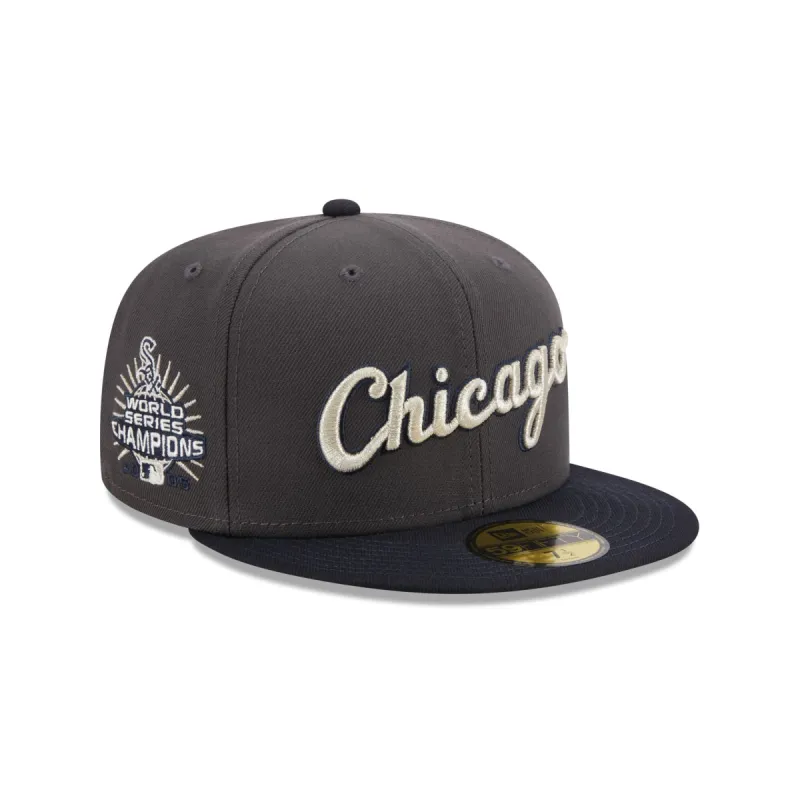 Chicago White Sox Graphite Crown 59FIFTY Fitted Hat sold by New Era