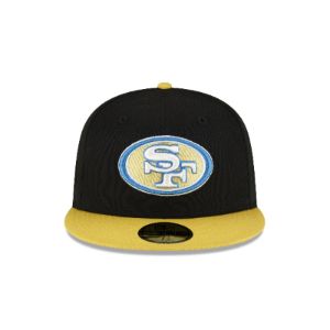 San Francisco 49ers Chartreuse Visor 59FIFTY Fitted Hat sold by New Era