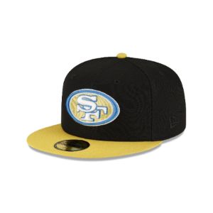 San Francisco 49ers Chartreuse Visor 59FIFTY Fitted Hat sold by New Era
