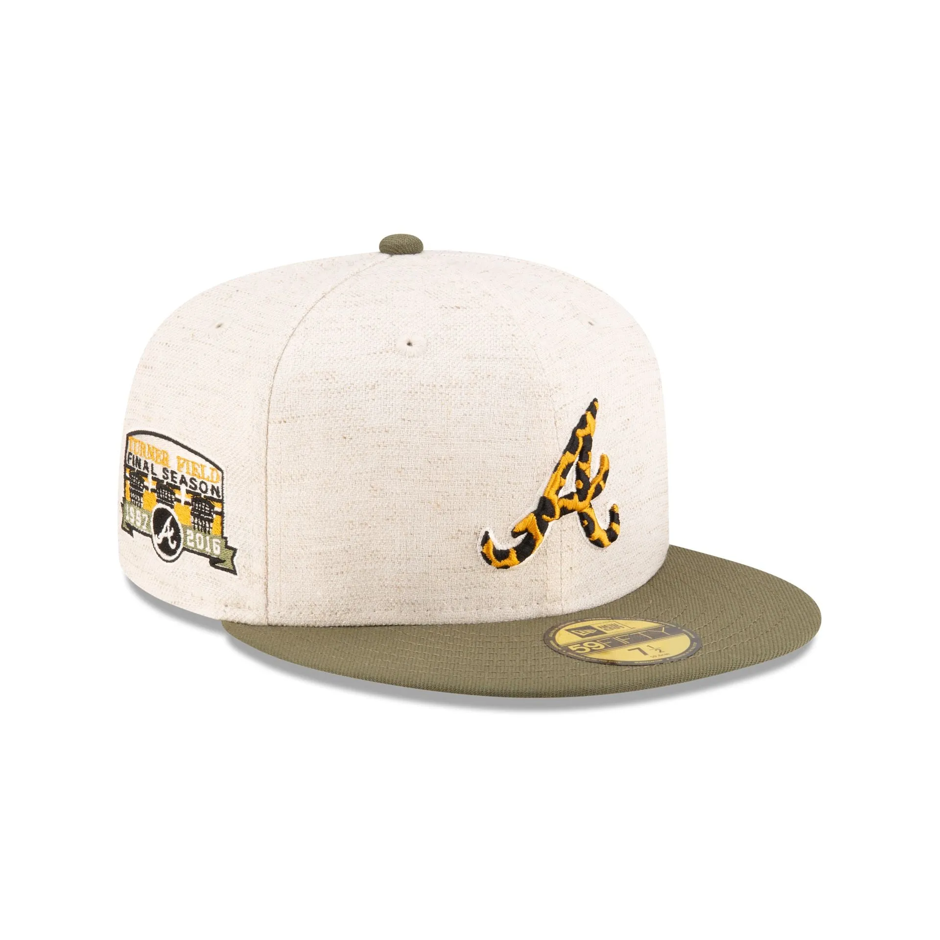 Just Caps Animal Fill Atlanta Braves 59FIFTY Fitted Hat sold by New Era