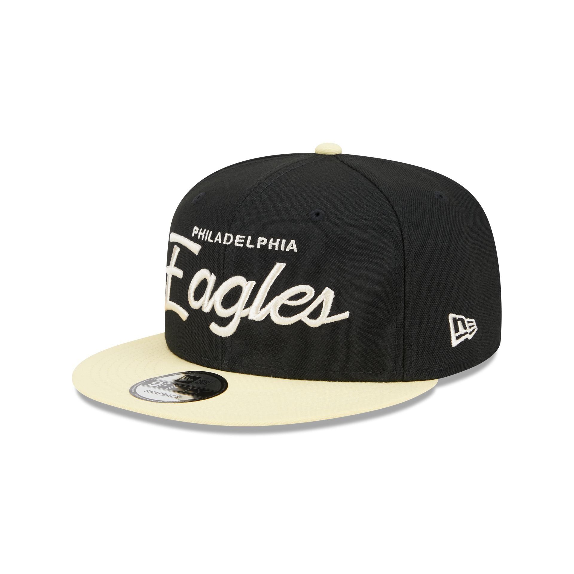 Philadelphia Eagles Pale Yellow Visor 9FIFTY Snapback Hat sold by New Era product image thumbnail 3