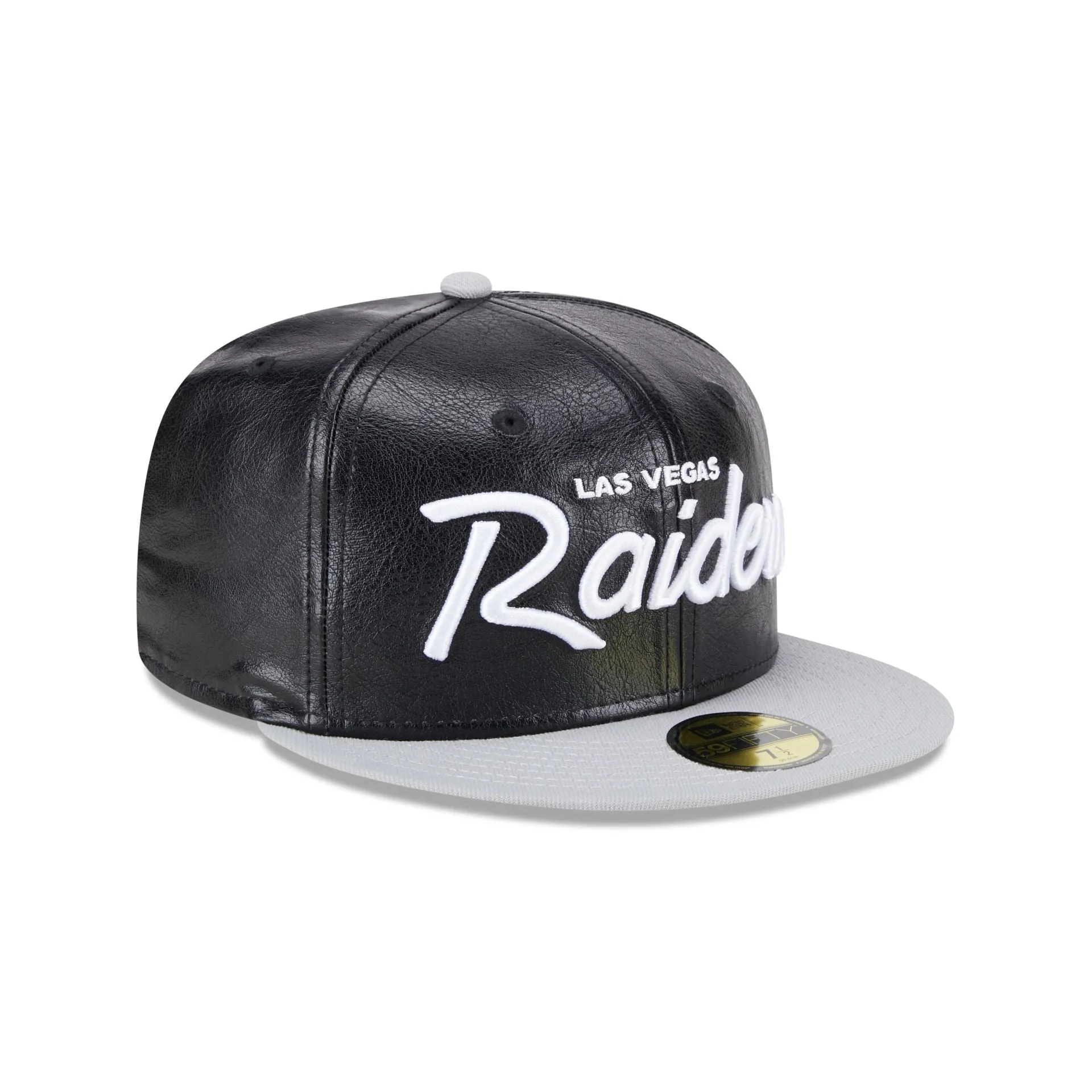 Las Vegas Raiders Faux Leather Crown 59FIFTY Fitted Hat sold by New Era product image thumbnail 3