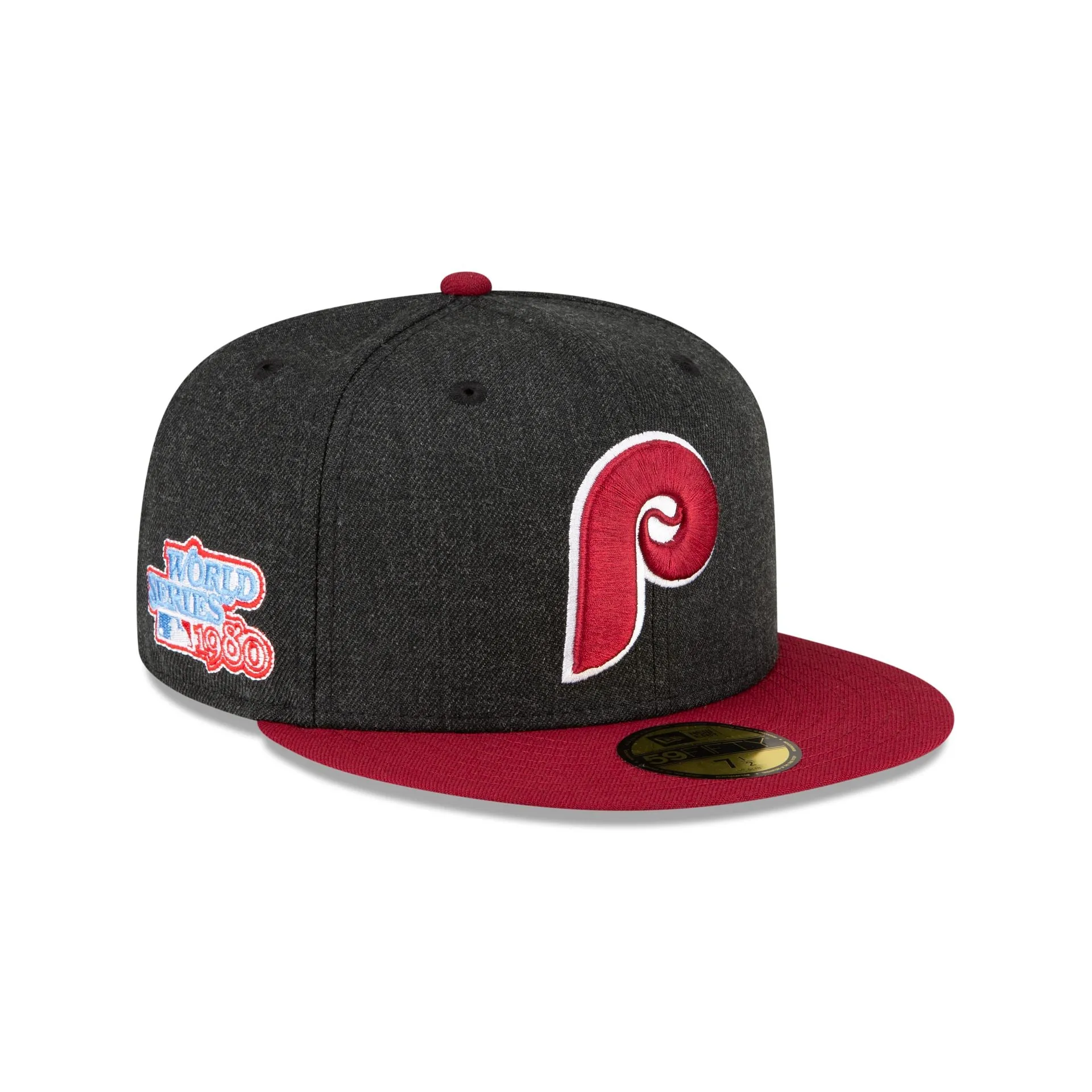 Just Caps Heathered Crown Philadelphia Phillies 59FIFTY Fitted Hat sold by New Era