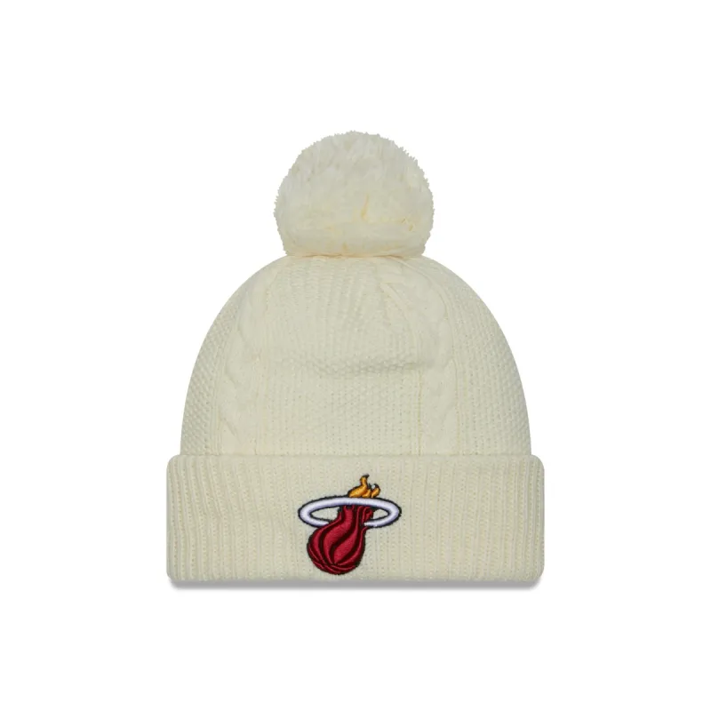 Miami Heat Sport Night Women's Pom Knit Hat sold by New Era