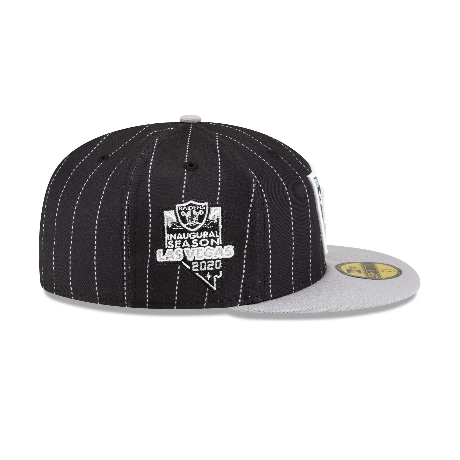 Just Caps Pinstripe Las Vegas Raiders 59FIFTY Fitted Hat sold by New Era product image thumbnail 4
