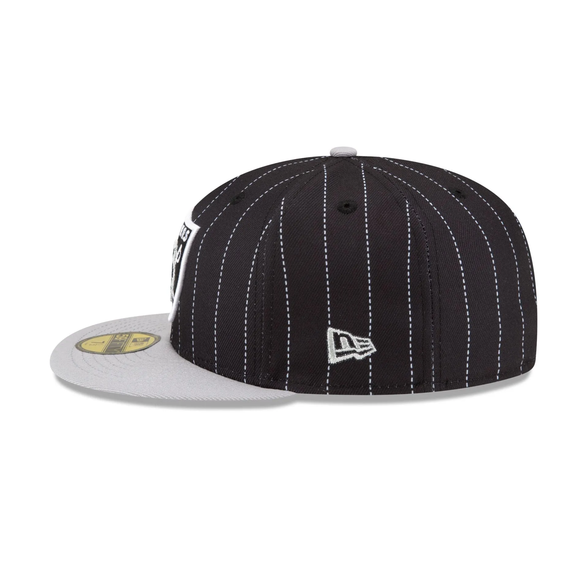 Just Caps Pinstripe Las Vegas Raiders 59FIFTY Fitted Hat sold by New Era product image thumbnail 5