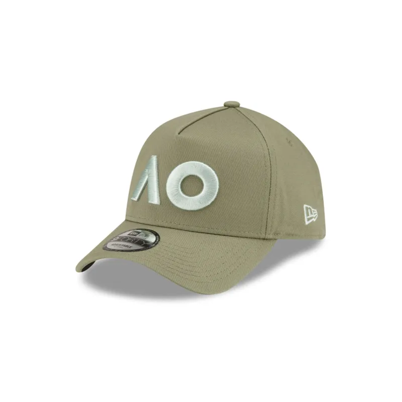 Australian Open Olive Green 9FORTY A-Frame Adjustable Hat sold by New Era