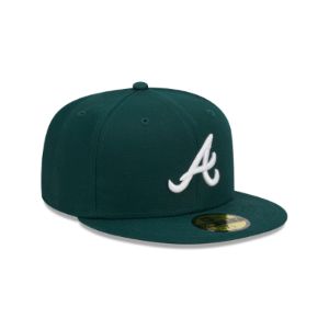 Atlanta Braves Green 59FIFTY Fitted Hat sold by New Era