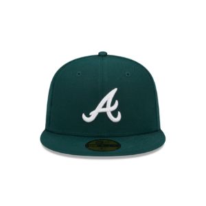 Atlanta Braves Green 59FIFTY Fitted Hat sold by New Era