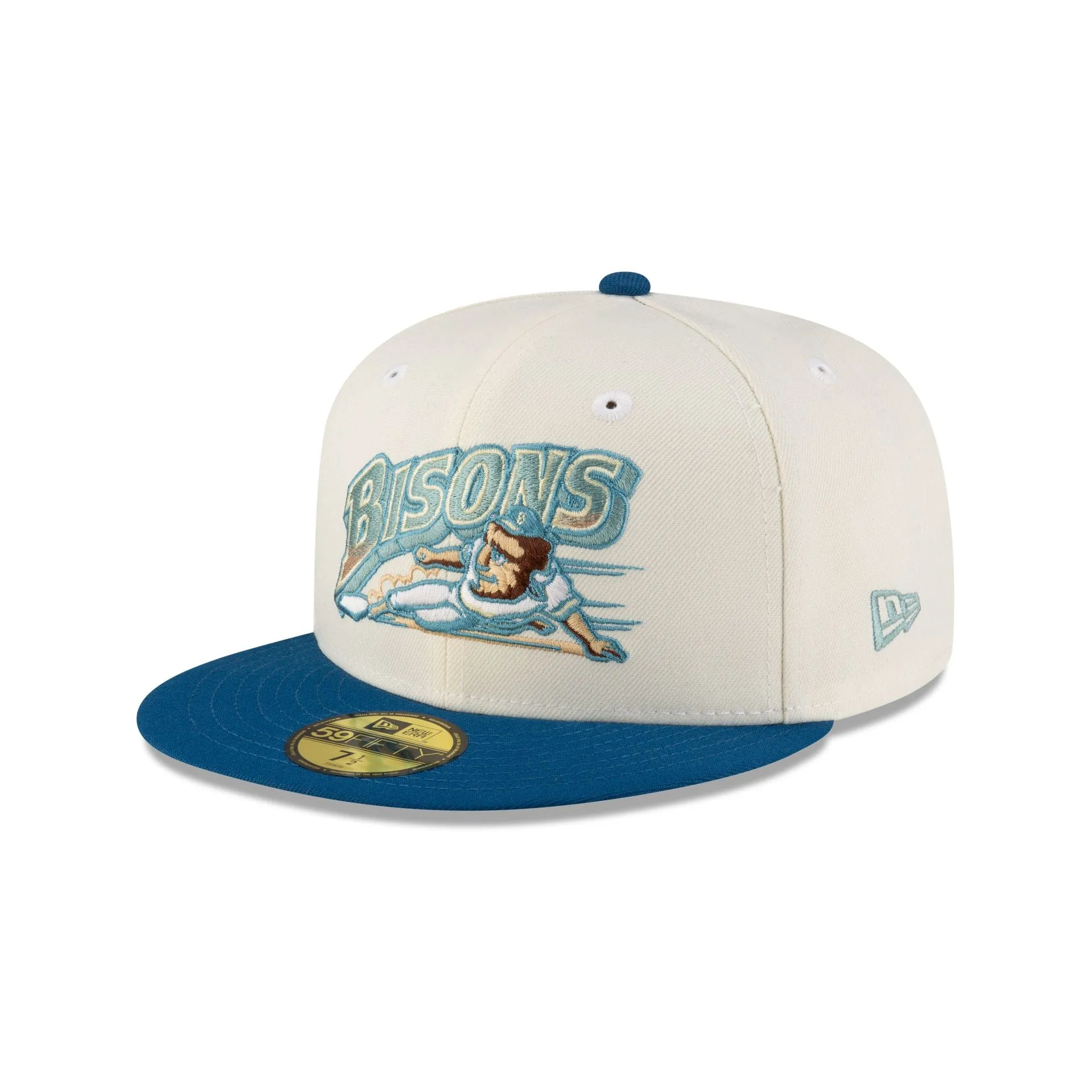 Buffalo Bisons Chrome Blue 59FIFTY Fitted Hat sold by New Era product image thumbnail 3