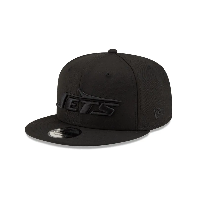 New York Jets Basic Black on Black 9FIFTY Snapback sold by New Era