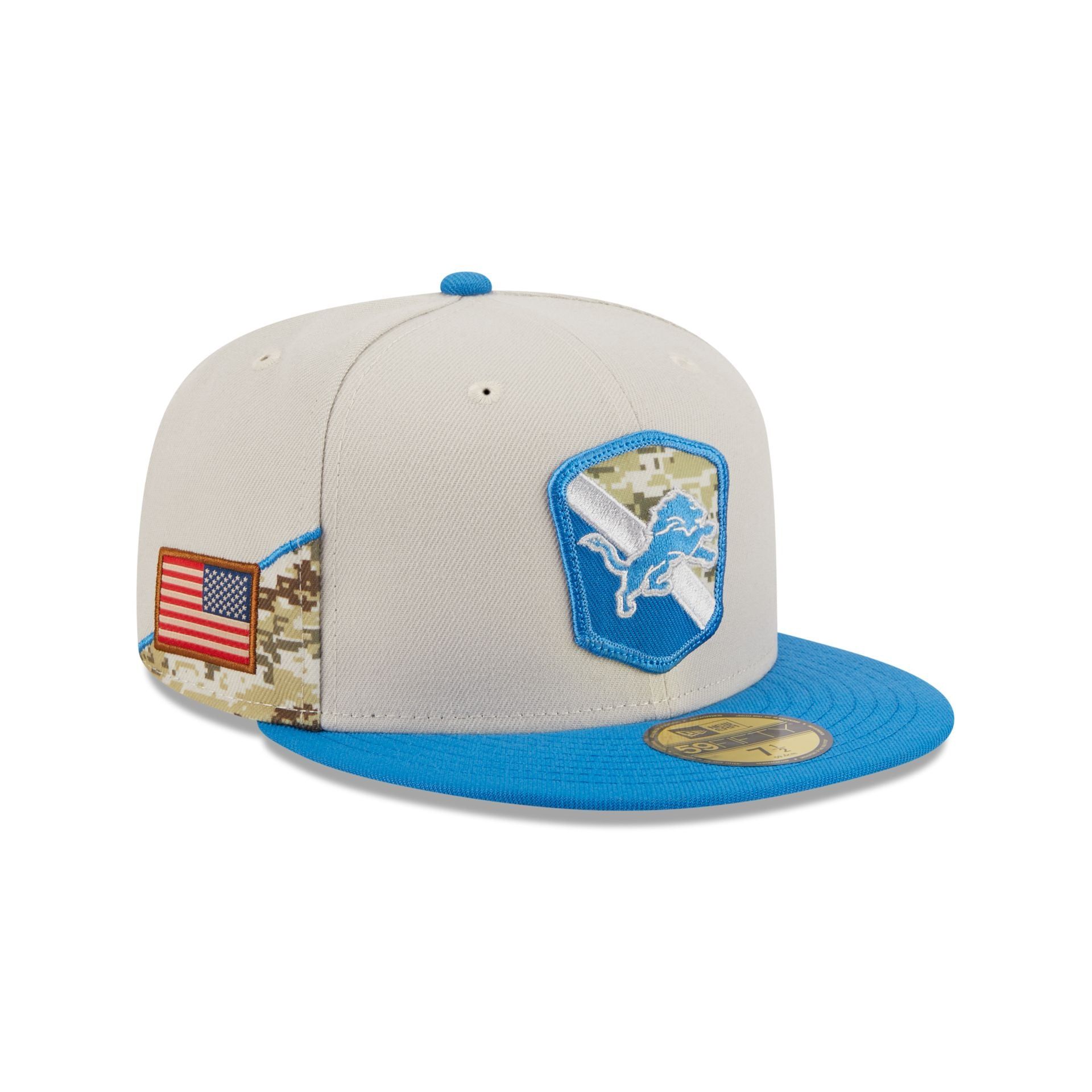 Detroit Lions 2023 Salute to Service 59FIFTY Fitted Hat sold by New Era