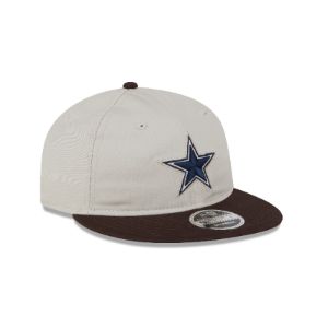 Dallas Cowboys Two Tone Taupe Retro Crown 9FIFTY Snapback Hat sold by New Era