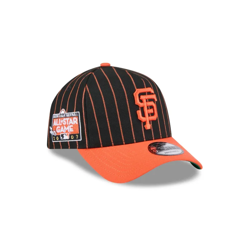 San Francisco Giants All-Star Game Pack Pinstripe 9FORTY A-Frame Snapback Hat sold by New Era