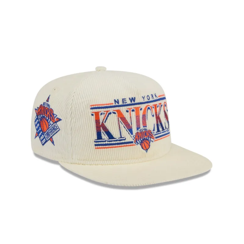 New York Knicks Throwback Corduroy Golfer Hat sold by New Era
