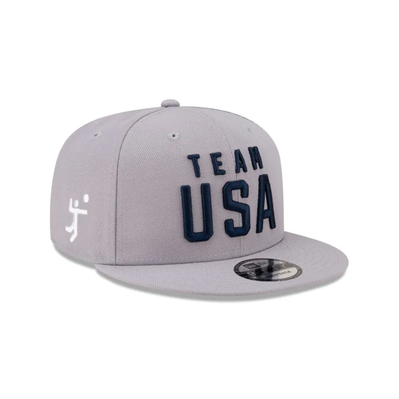 Team USA Volleyball Gray 9FIFTY Snapback Hat sold by New Era