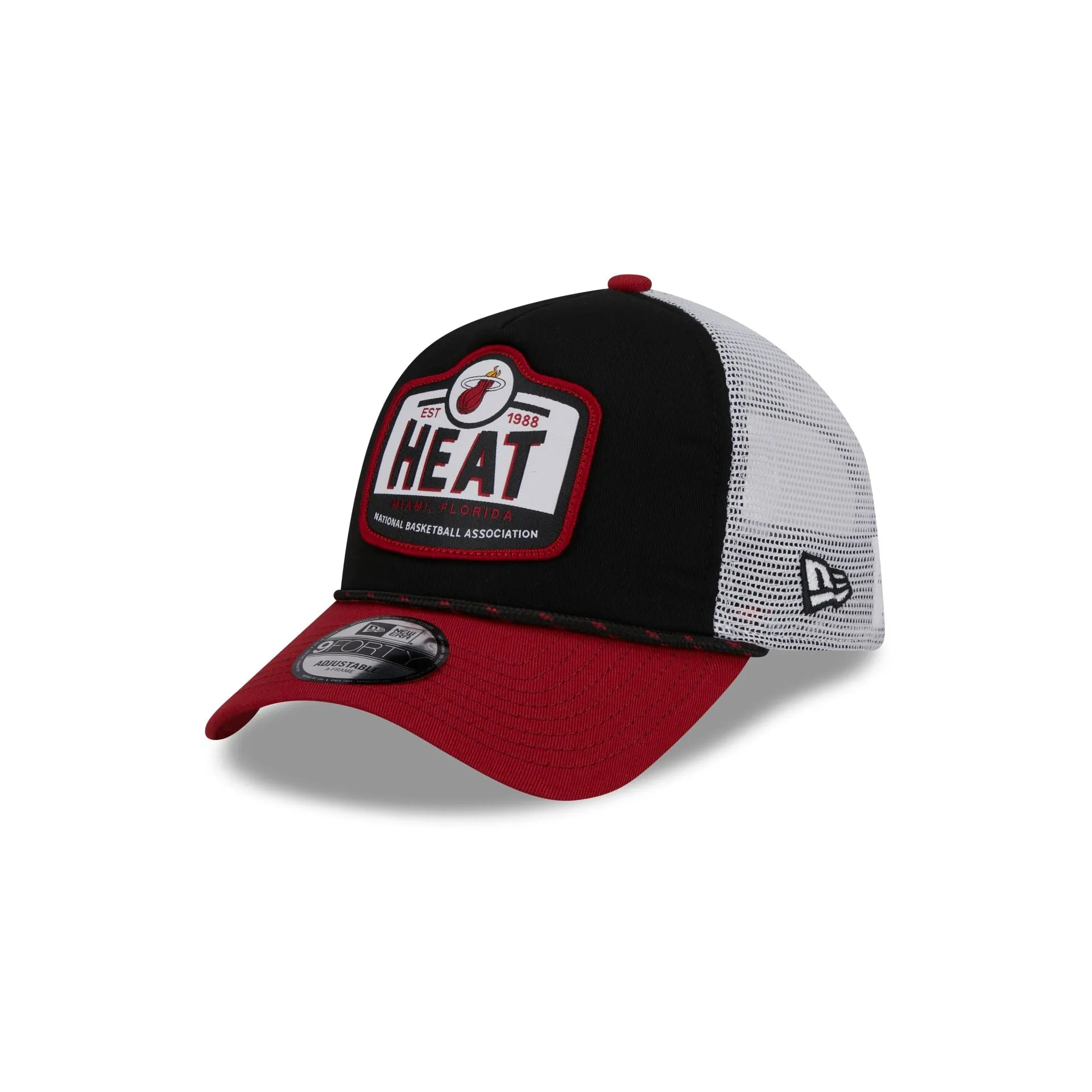 Miami Heat 2024 Rally Drive 9FORTY A-Frame Trucker Hat sold by New Era