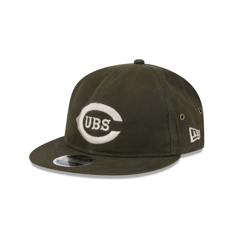 Chicago Cubs Rifle Green Retro Crown 9FIFTY Adjustable Hat sold by New Era