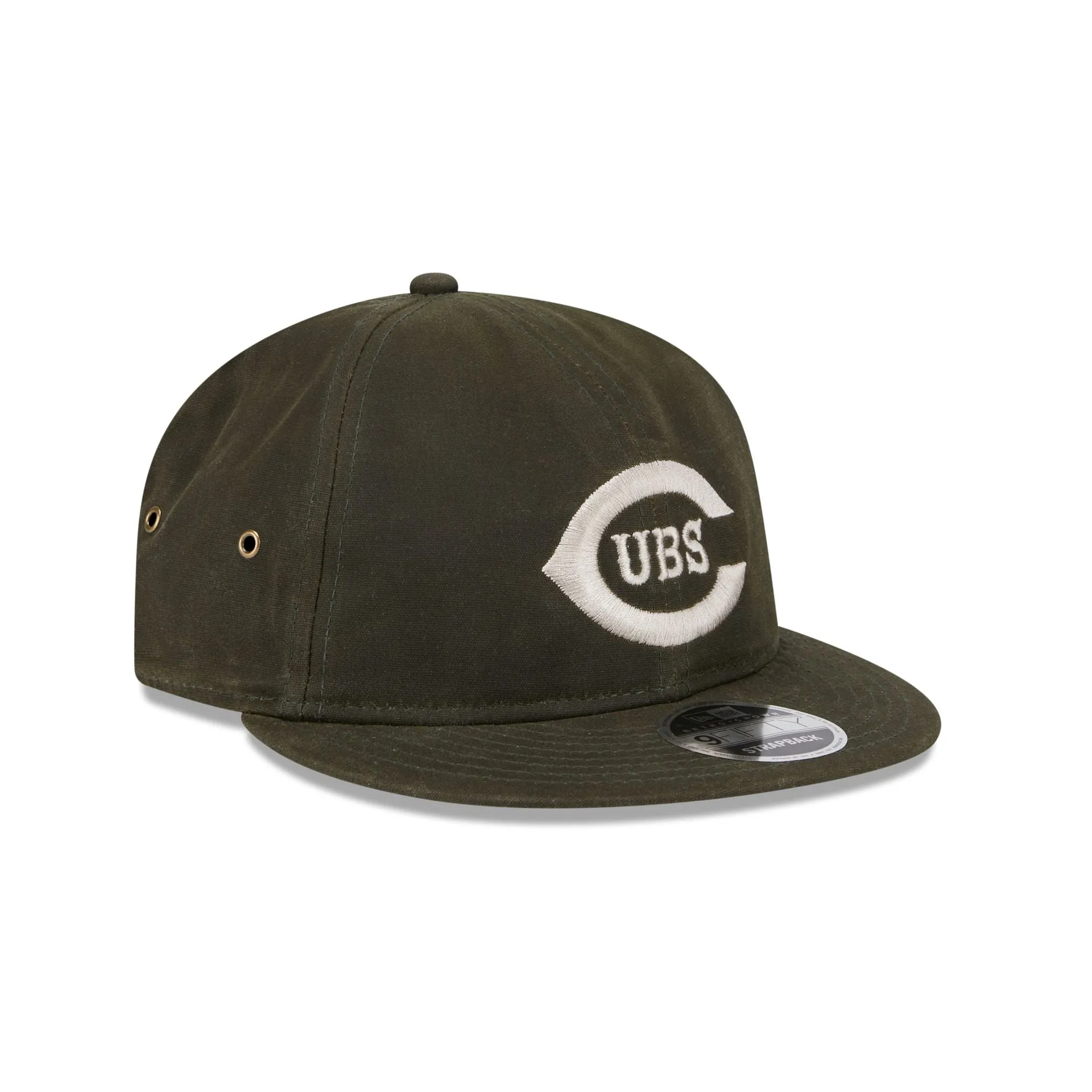 Chicago Cubs Rifle Green Retro Crown 9FIFTY Adjustable Hat sold by New Era product image thumbnail 3
