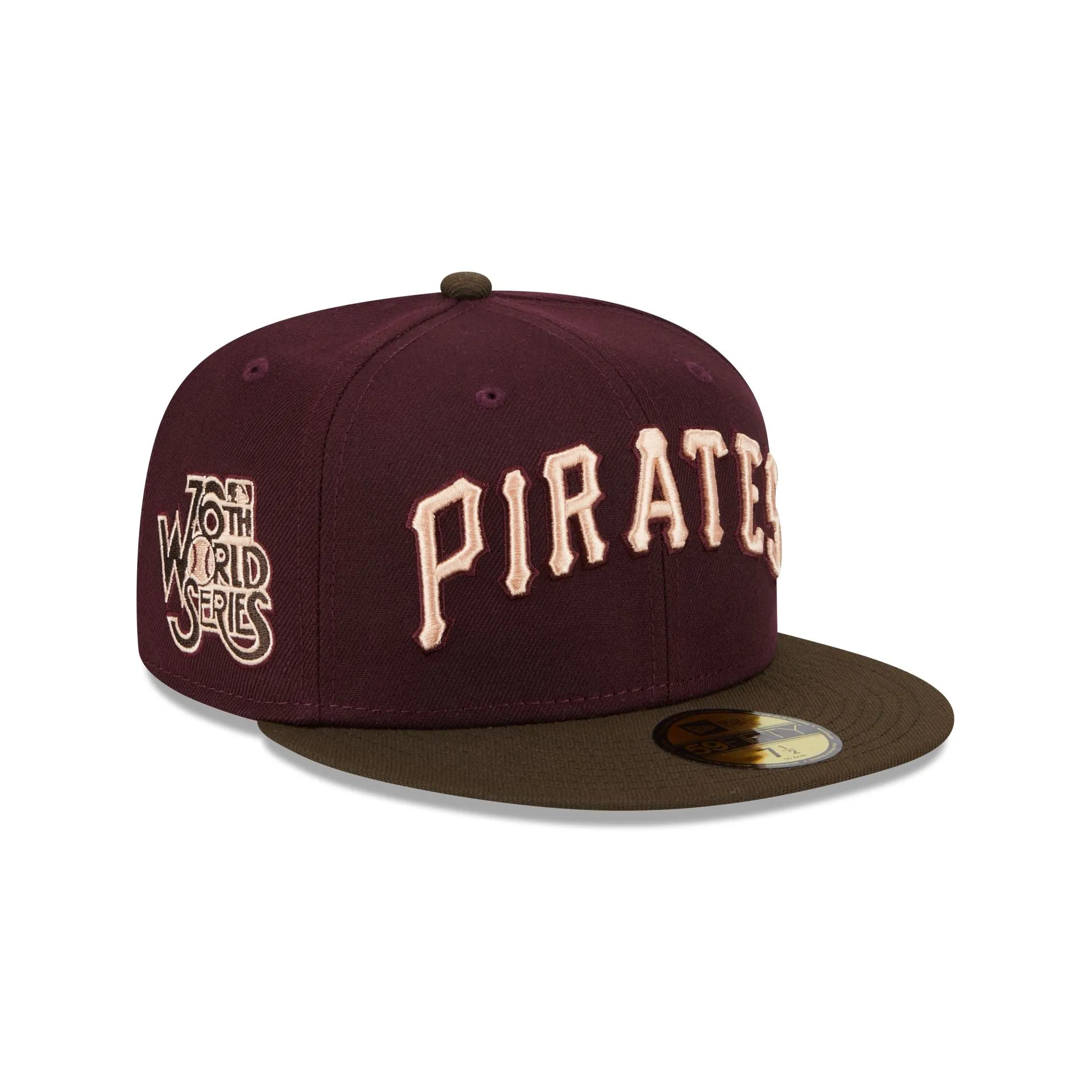 Pittsburgh Pirates Berry Chocolate 59FIFTY Fitted Hat sold by New Era