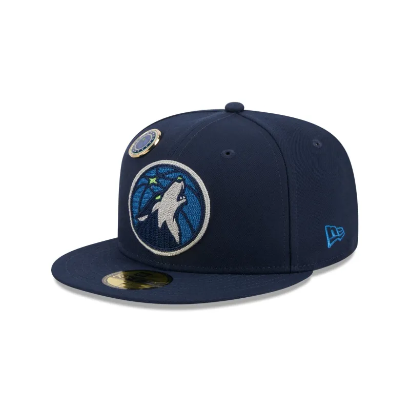 Minnesota Timberwolves Sport Night 59FIFTY Fitted Hat sold by New Era