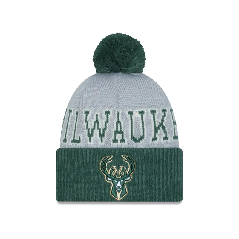 Milwaukee Bucks 2023 Tip-Off Pom Knit Hat sold by New Era