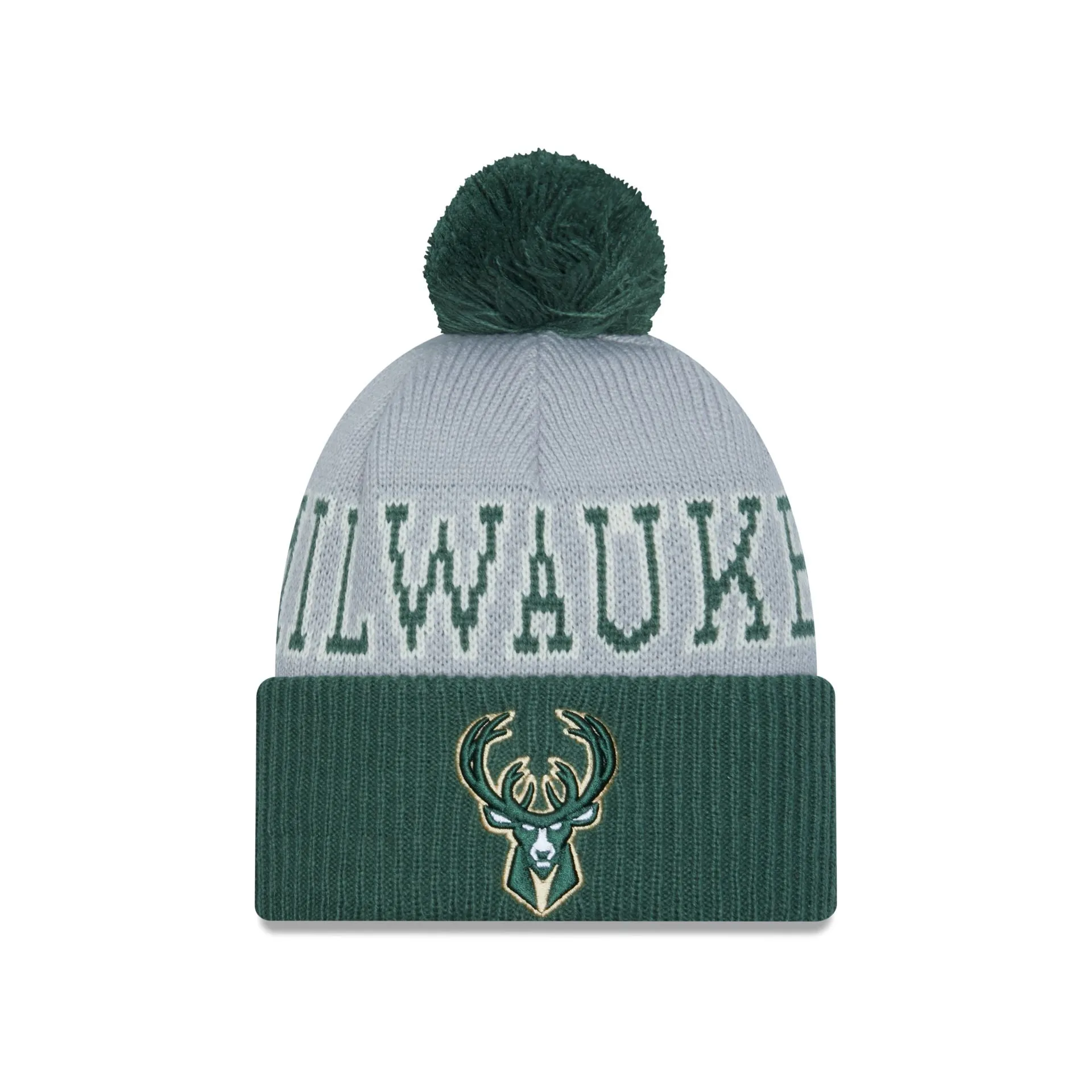 Milwaukee Bucks 2023 Tip-Off Pom Knit Hat sold by New Era