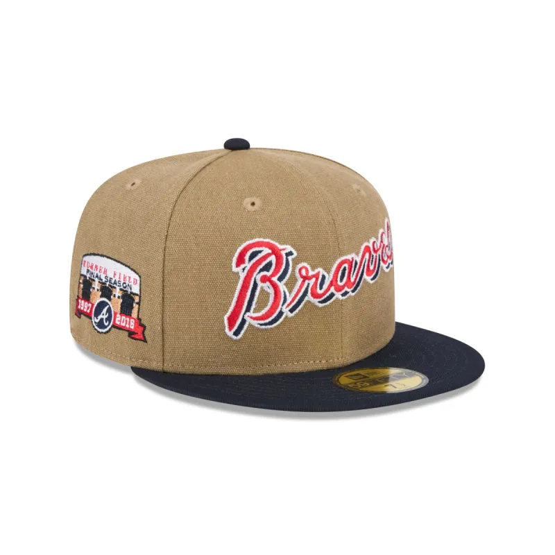 Atlanta Braves Canvas Crown 59FIFTY Fitted Hat sold by New Era