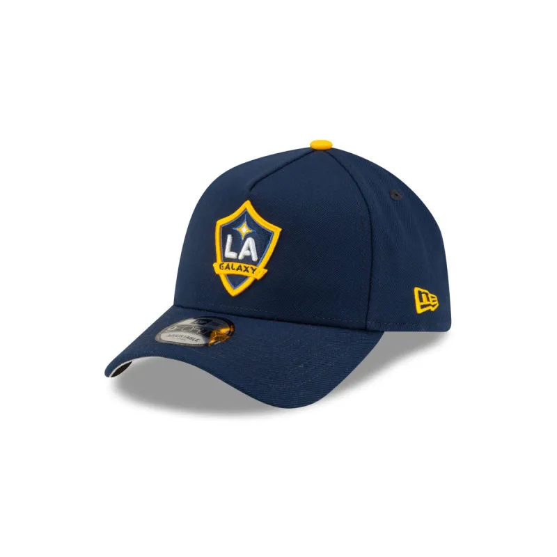 LA Galaxy 2024 MLS Kickoff 9FORTY A-Frame Snapback Hat sold by New Era