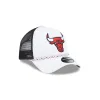 Chicago Bulls Court Sport 9FORTY A-Frame Trucker Hat sold by New Era