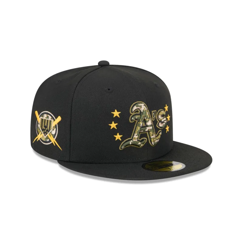 Oakland Athletics Armed Forces Day 2024 59FIFTY Fitted Hat sold by New Era