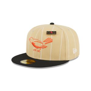 Baltimore Orioles Pinstripe 59FIFTY Fitted Hat sold by New Era