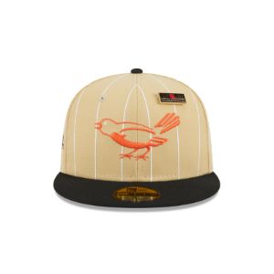 Baltimore Orioles Pinstripe 59FIFTY Fitted Hat sold by New Era
