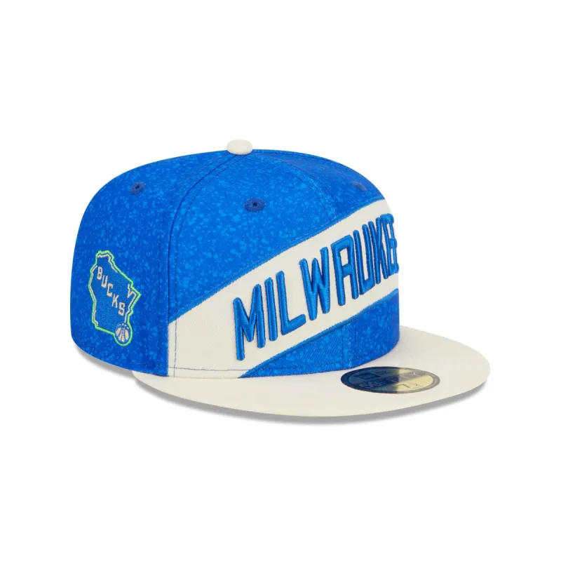 Milwaukee Bucks 2023 City Edition 59FIFTY Fitted Hat sold by New Era