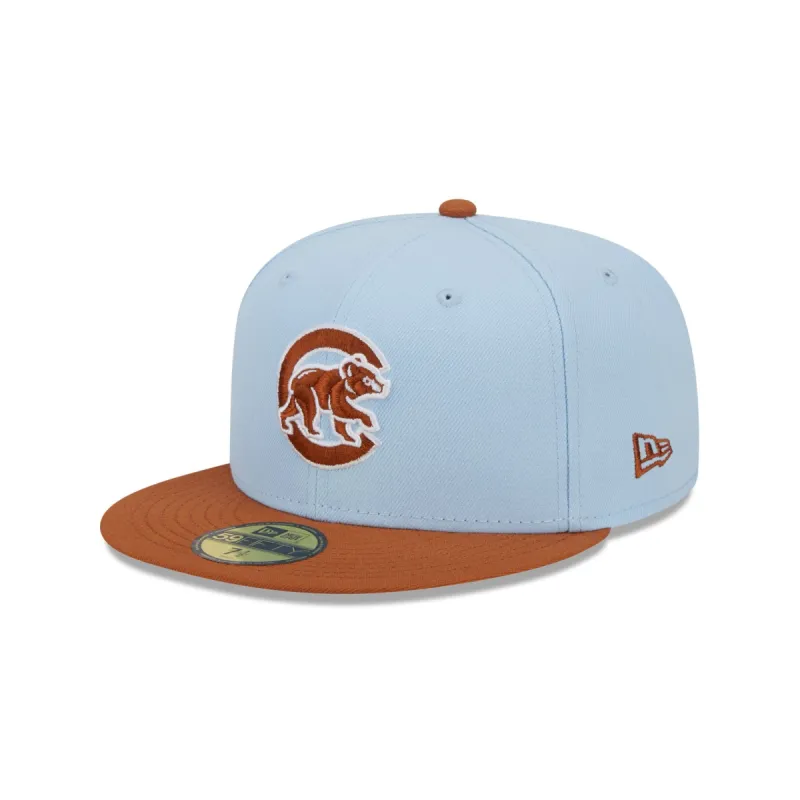 Chicago Cubs Color Pack Glacial Blue 59FIFTY Fitted Hat sold by New Era