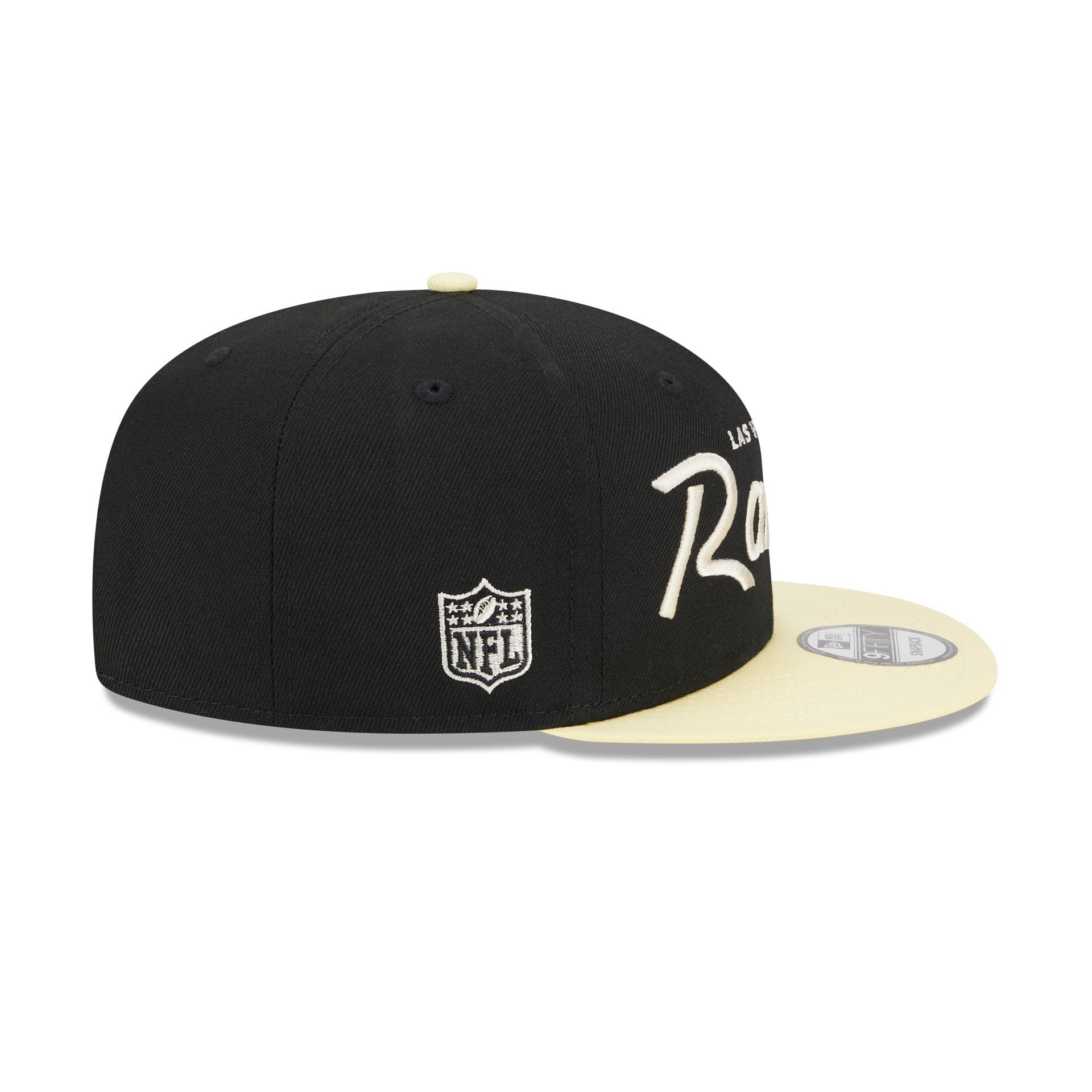 Las Vegas Raiders Pale Yellow Visor 9FIFTY Snapback Hat sold by New Era product image thumbnail 4