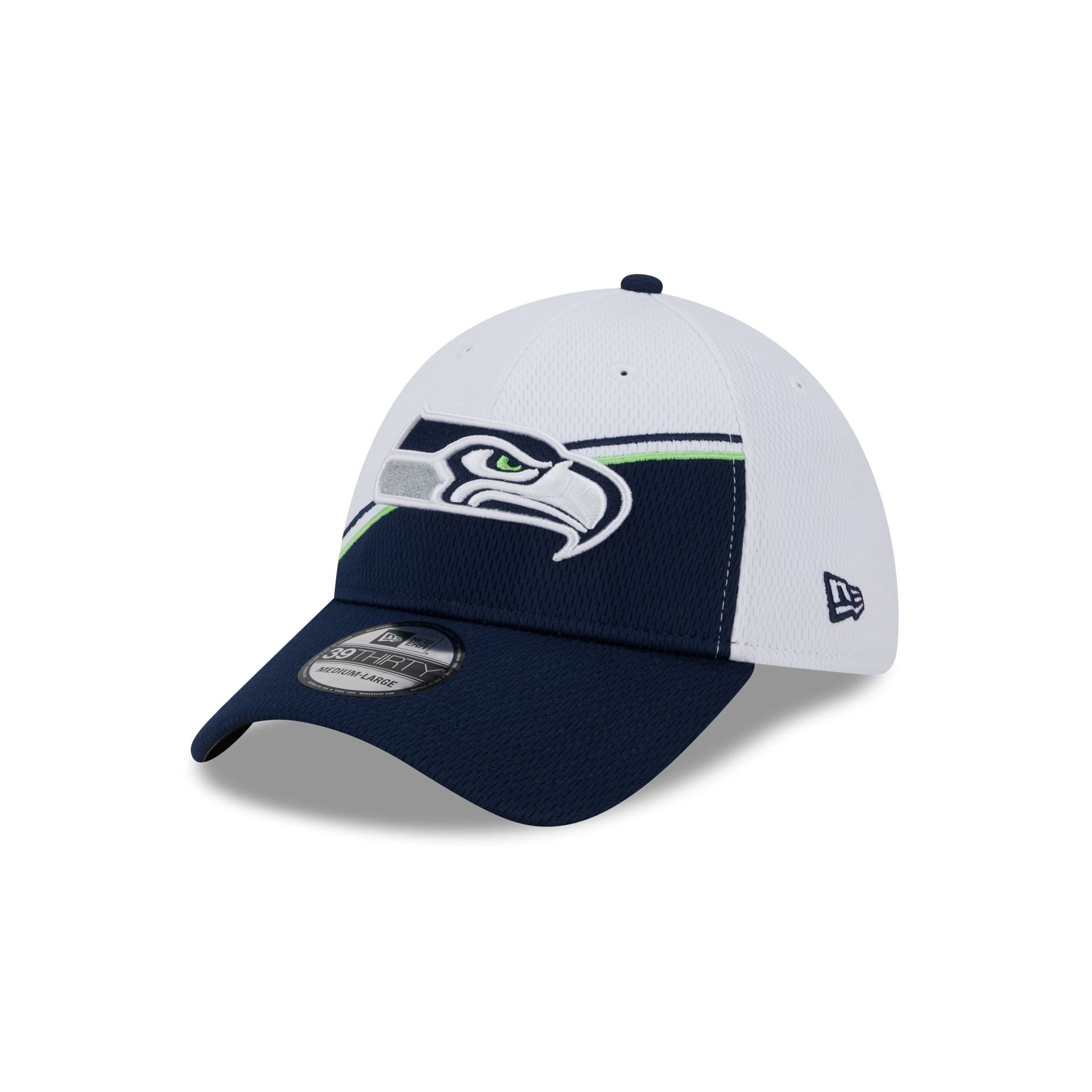 Seattle Seahawks 2023 Sideline White 39THIRTY Stretch Fit Hat sold by New Era product image thumbnail 3