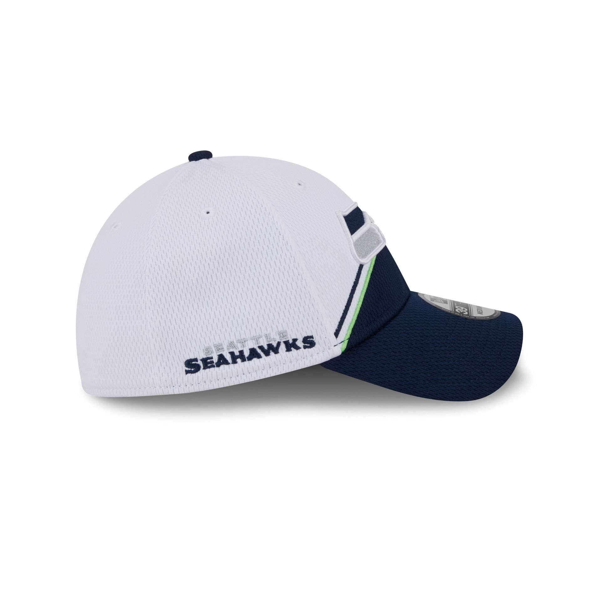 Seattle Seahawks 2023 Sideline White 39THIRTY Stretch Fit Hat sold by New Era product image thumbnail 4